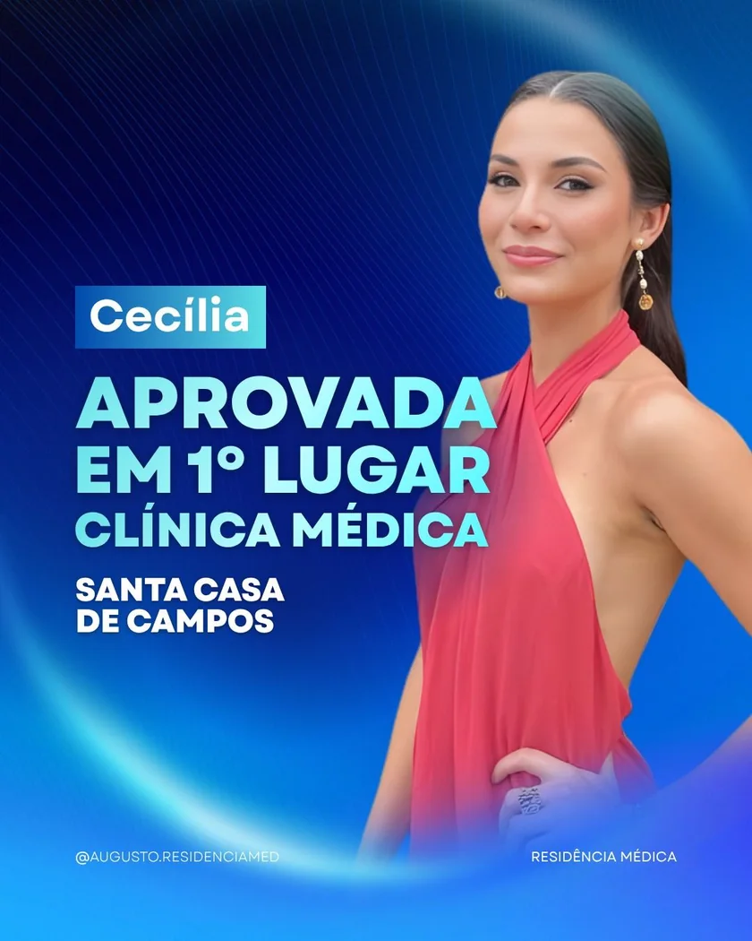 Cecilia — 1º lugar · Clínica Médica — Santa Casa de Campos